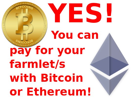 Buy with Bitcoin or Ethereum